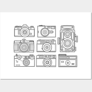 Line Art Classic Camera Posters and Art